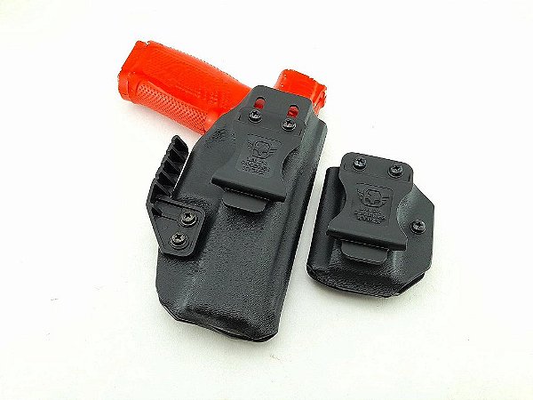 Coldre + porta carregador CZ P10F