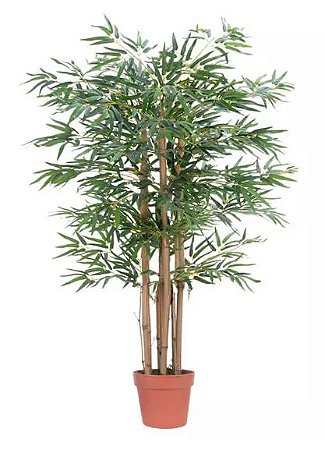 Planta Árvore Artificial Bambu Oriental Verde 1,2m