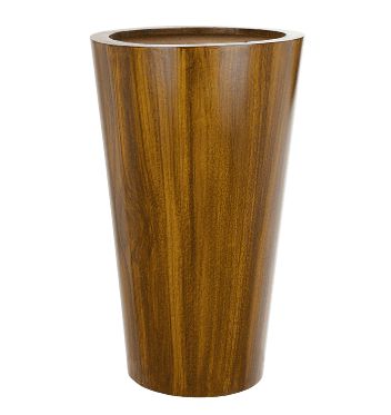 Cachepot Madeira Cilindro Marrom Escuro 50x30cm