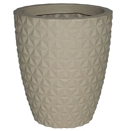 Vaso Cônico de Plástico 32x32 Bege