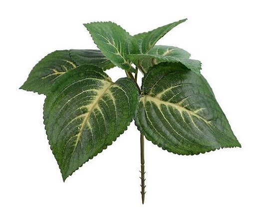 Folhagem Artificial Coleus Verde 20cm