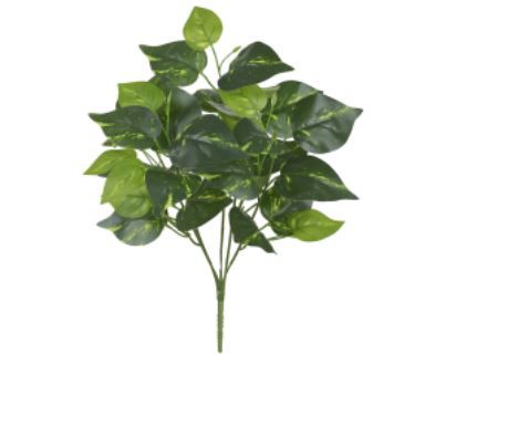 Folhagem Artificial Jiboia Forracao Real Toque Verde Creme 47cm