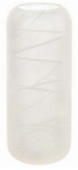 Vaso Decorativo Vidro Branco 30cm