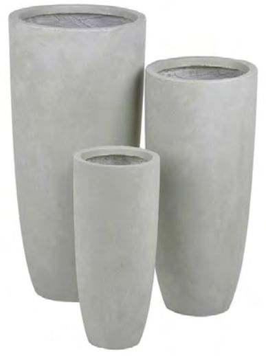 Vaso Fibrocimento C/3 Uni Off White 71,5cm
