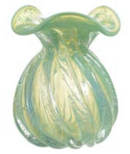 Vaso Decorativo Vidro Verde 18cm