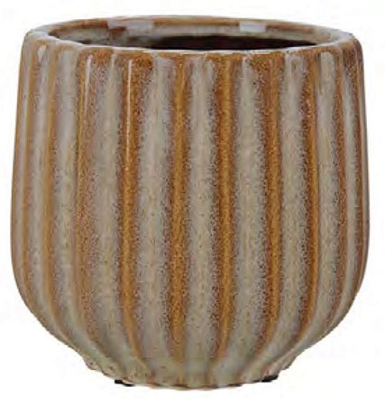 Vaso Cerâmica Marrom 12,5cm