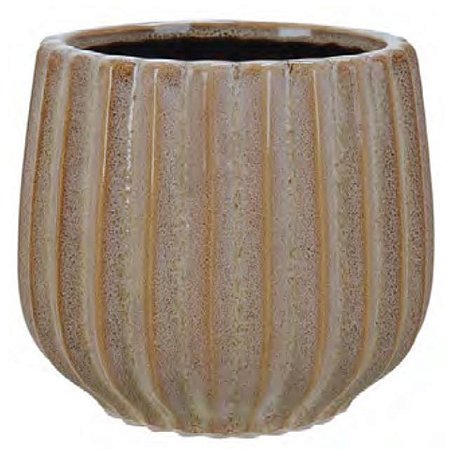 Vaso Cerâmica Marrom 15cm
