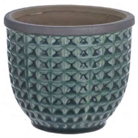 Vaso Cerâmica Turquesa 15,5cm