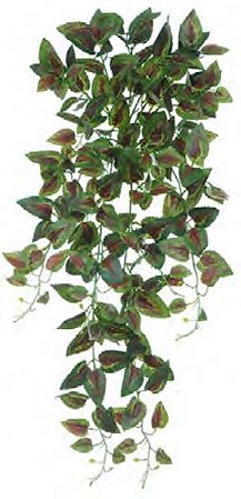 Planta Artificial Pendentes Coleus Verde Verrmelho 86cm