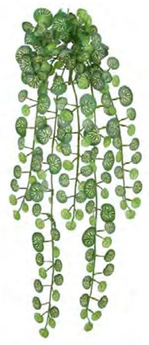Planta Artificial Pendentes Gerânio Verde 73cm