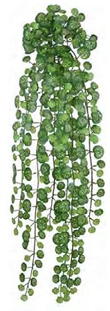 Planta Artificial Pendentes Gerânio Verde Creme 91cm