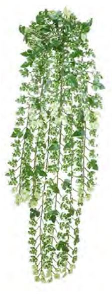 Planta Artificial Pendentes Coleus Verde Creme 91cm