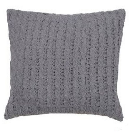 Almofada Croche Inove D&A  Chumbo 45x45cm