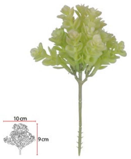 Planta Artificial Suculenta Verde 20cm