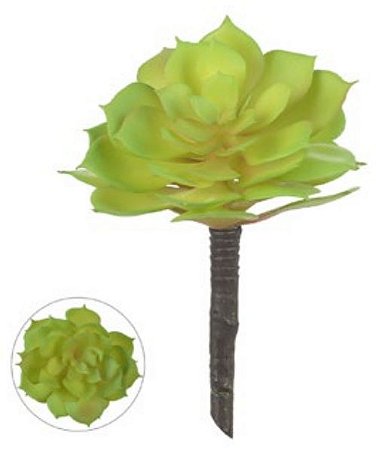 Planta Artificial Suculenta Verde 2T 16cm