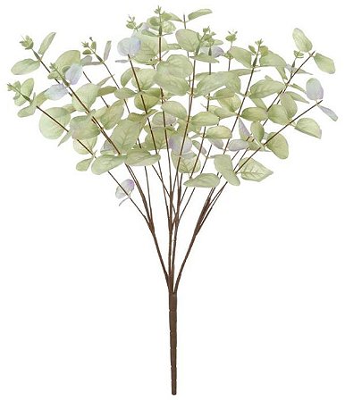 Planta Artificial Folhagem Eucalipto Verde Outono 50cm