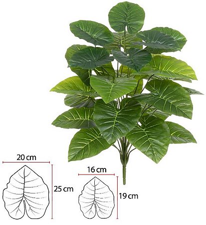 Árvore Artificial Calathea Real Toque Verde X24 80cm