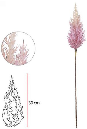Planta Artificial Astilbe Com Flocked Rosa 90cm