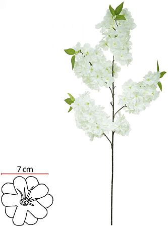 Haster Flor Cerejeira X78 Branco 1M