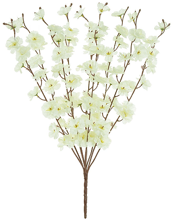 Planta Artificial Buque Flor Cerejeira X90 Creme 60cm