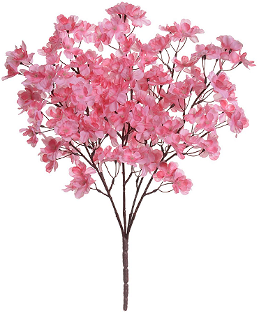 Planta Artificial Buque Cerejeira X150 Rosa Outono 52cm