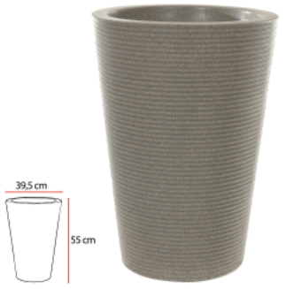 Vaso Riscatto Conico Granito 55cm