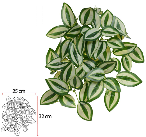 Folhagem Artificial Lambari Pendurar Real Toque X69 Verde 25cm