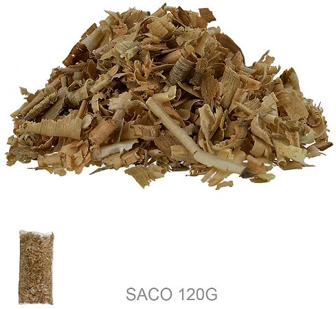 Raspa Madeira Colorida 120gr Natural