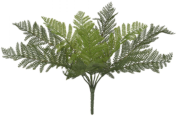 Planta Artificial Folhagem Samambaia Real Toque X10 Verde 34cm