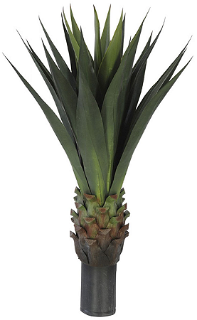 Planta Artificial Folhagem Agave Plastico X25 Verde 87cm