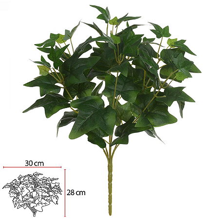 Planta Artificial Folhagem Hera Forracao X55 Verde 35cm