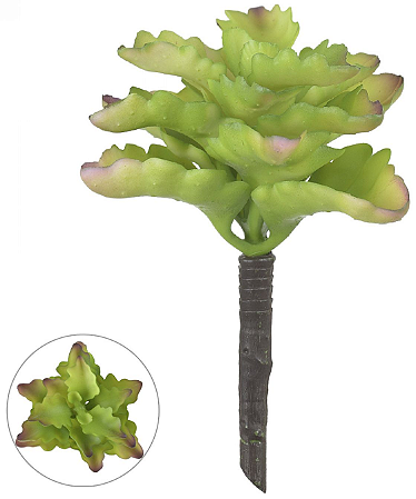 Planta Artificial Suculenta Verde 17cm
