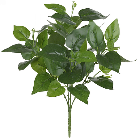 Planta Artificial Folhagem Philo Forracao Real Toque X45 Verde 47cm