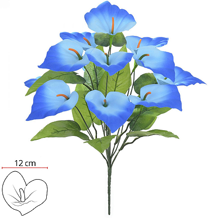 Buque Copo De Leite C/Veia Microp. X12 Azul 42cm