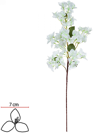 Haste Bougainville X75 Branco 99cm