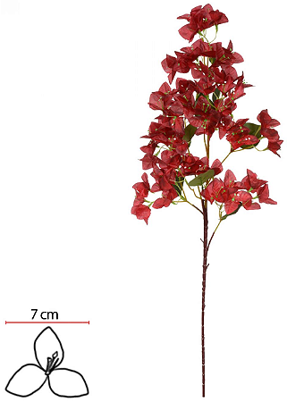Haste Bougainville X75 Vermelho 99cm