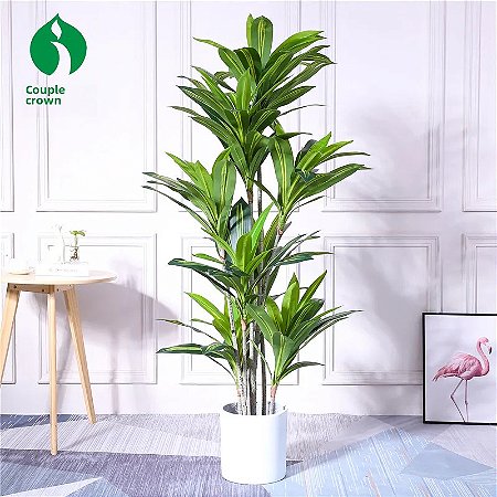 Planta Artificial Dracena 1,70m + Vasos Diversos