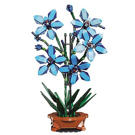 Buquê de Vasos de Plantas para Crianças, Blocos de Construção, Toys