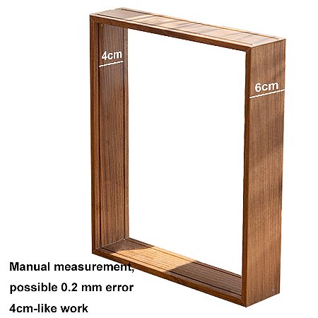 Caixa de Sombra Transparente Molduras Bouquet Display Flores Case Mesa de Madeira