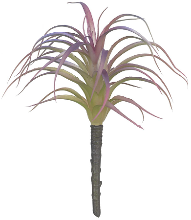 Planta Artificial Folhagem Suculenta Agave Purpura 20cm