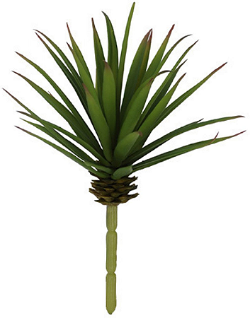 Planta Artificial Folhagem Suculenta Agave Verde 20cm