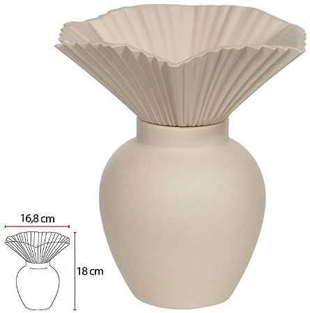 Vaso Decorativo Porcelana Fendi 18cm