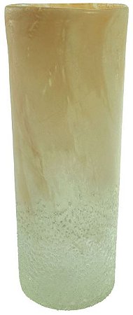 Vaso Decorativo Vidro Bege 40cm