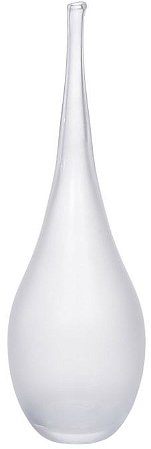 Vaso Decorativo Vidro Transparente Fosco 50cm