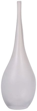 Vaso Decorativo Vidro Transparente Fosco 39cm