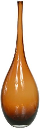 Vaso Decorativo Vidro Marrom 50cm