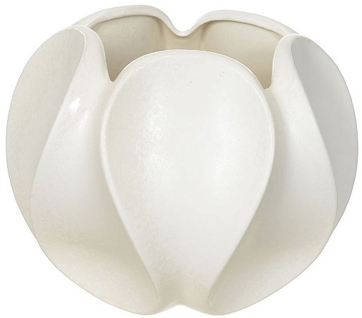 Vaso Decorativo Ceramica Branco 22,5cm