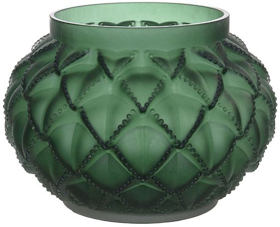 Vaso Decorativo Vidro Verde Fosco 20cm