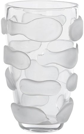 Vaso Decorativo Vidro Transparente Fosco 25,5cm
