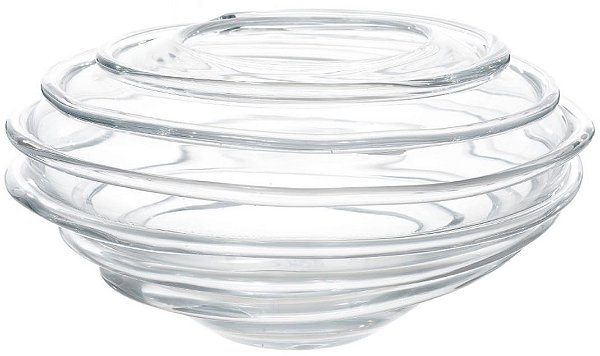 Vaso Decorativo Vidro Transparente 14cm